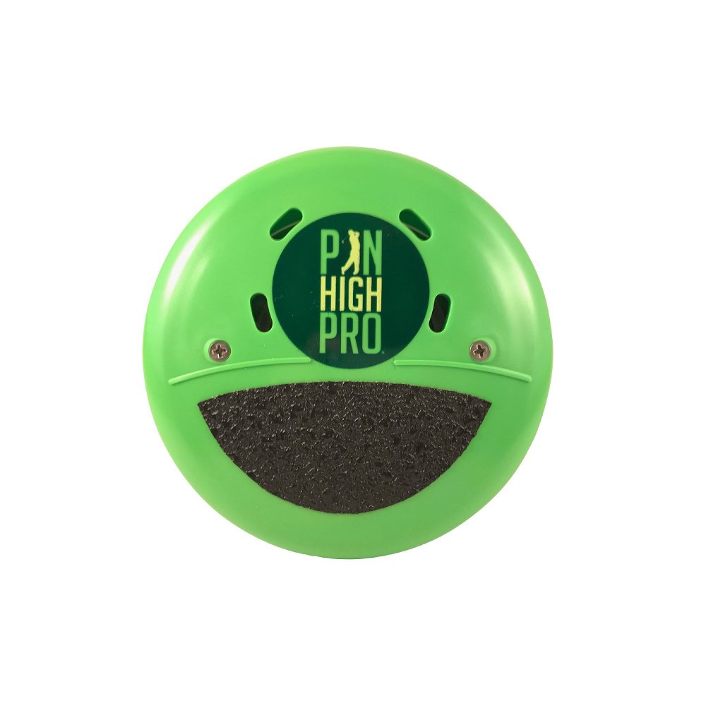 Pin High Pro Pocket Golf Training Aid for Consistent Weight Shift During Downswing/Golf Swing Trainer - Swing Feedback with a Click (Spring Green)