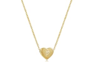 PORPI-JOJO Initial Necklace for Women Letter Necklaces for Girls Dainty Gold Heart Pendant for Little Girls Birthday Gifts for Teens