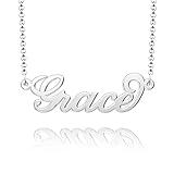 Q&Locket Grace Name Necklace Personalized Stainless