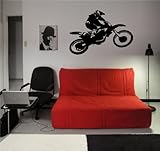 Motocross Dirt Bike Wall Decal Sticker Boys Room Nursery Idea Kid Decor Wall Decal Art Vinyl Sticker m563