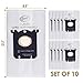 10 pcs Anti-Bacterial Electrolux Vacuum Replacement Bags Style S Classic for Electrolux Vacuum Cleaner Type: EL4100 EL4200 EL6985 EL7000 EL8500 Phillips Tornado Volta AEG