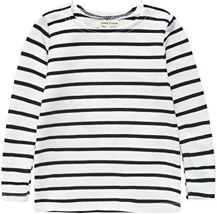 Baby Girl T-shirt, Infant Toddler Long Sleeve Striped Cotton Tops for 9-48Months