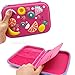 Colorful Fruits School Girls Toddler Hardtop Pencil Case Holder - Cute Kids Pencil Box Pen Bag (Hot Pink)