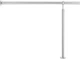 CO-Z Stainless Steel Handrail 120x90 cm Indoor Outdoor 3-4 Steps view 8
