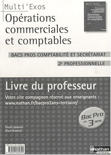 Download Opérations commerciales et comptables Bac pros comptabilité et secrétariat 2de professionnelle : Livre du professeur PDF