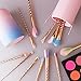 Makeup Brushes Set Colorful Unicorn 12Pcs Foundation Eyebrow Eyeliner Eye-shadow Brush Cosmetic Conceler Brushes Kit Tool (Gold)