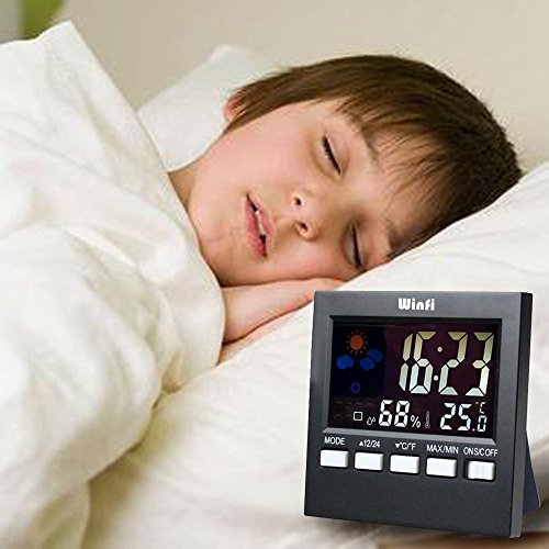 image for Winfi Digital Indoor Weather Thermometer, Weather Station, Weather Cha
