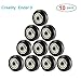 Ender3 CR-10S Pro Creality 3D Printer Accessory V-Slot POM Wheels Plastic Pulley V Groove Ball Bearings Pulley Passive Round Wheels Roller for Ender 3/Ender 3 Pro/CR-10/CR-10S/CR-10S Pro /10 pcs