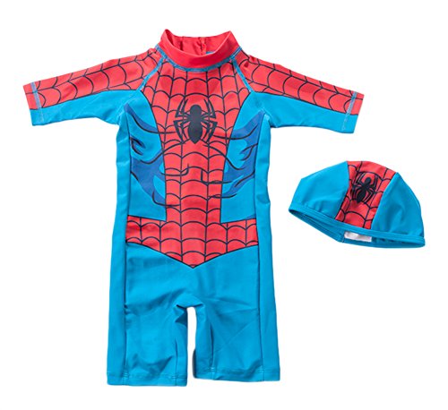 StylesILove Young Kids Super Hero Spiderman 2-piece Boy Costume Swim Set - Image 3