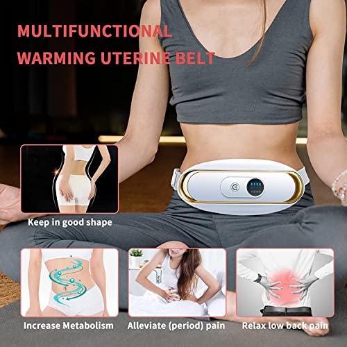 Massage Belt,Adjustable Vibration Massage,Promote Digestion,Male Weight Loss Machine for Women,Portable Abdominal Massager,Belly Fat Burner,Period Pain Relief,Great Gift for Partner