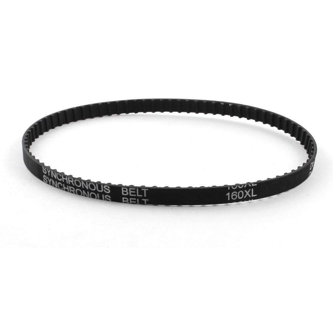 sourcingmap XL-160 16-inch 7.9mm Width Black Rubber Synchronous Timing Belt