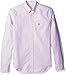 Lacoste Men's Long Sleeve Oxford Bengal Stripe Regular Fit Button Down Woven Shirt