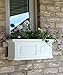 Mayne Nantucket 2-Foot Window Box – Self-Watering, Weather-Resistant Planter for Flowers – Durable Design for Outdoor Use, Perfect for Windows
