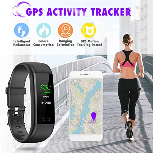 Kirlor Fitness Tracker HR,Activity Tracker Watch with Heart Rate Blood