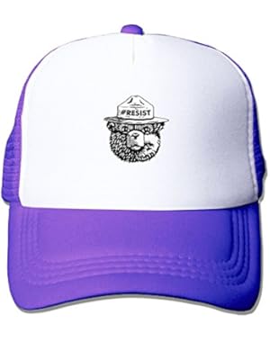 Resist Bear Unisex Mesh Hat Adjustable Sports Baseball Cap
