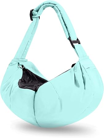 Amazon Smiledog 犬 スリング 抱っこ紐 ドッグ バッグ 小型犬 ふわふわ 超軽量 飛び出し防止 メッシュ蓋付 長さ調整可能 交通機関 散歩 老犬 病院 災害 スカイブルー Smiledog キャリーバッグ スリング 通販