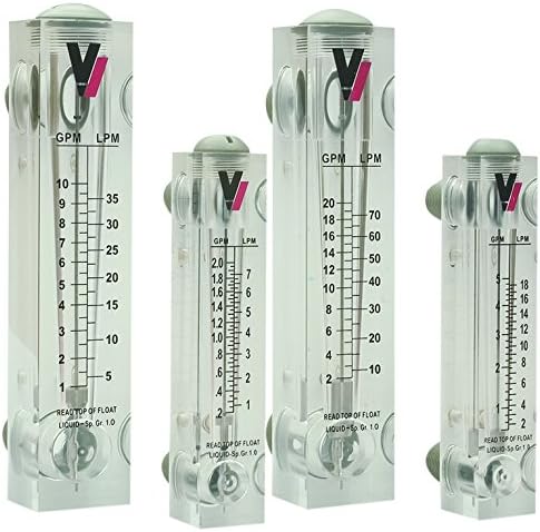 Valley Industries FM-0020 FM Series Panel Mount Flow Meters with 1/4" FNPT Connection