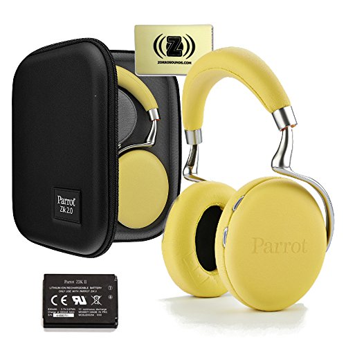 Parrot Zik Yellow Wireless Stereo Bluetooth Headphones Parrot