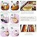 Hapy Shop 50 Pieces Wood Candle Wicks with Iron Stand Natural Environmental-Friendly Wick Candle Cores for Candle Making and Candle DIY(13x1.3cm / 5.1x0.5inch)