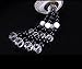 Silence Shopping Creative Ceramic Buddha Enchased with Diamond Car Hanging Decor Ornament Decoration Rearview Mirror Glass Peace Pendant (Buddha)
