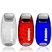 LED Safety Lights + Free Bonuses | Clip on Flashing Strobe Light Visibility for Running Walking Cycling Best Reflective Gear for Kids Dogs Bicycle Helmet and Bike Tail Light (White-Red-Blue)