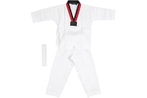 Kids Taekwondo Uniform With Belt - Martial Arts Training Suit for Boys and Girls (XS)