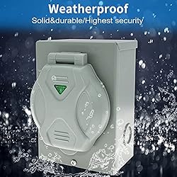 Miady 30 Amp Generator Power Inlet Box, NEMA 3R