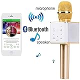 Karaoke Microphone Wireless, FeBite Portable Handheld Singing Machine Condenser Microphones Mic And Bluetooth Speaker Compatible with iPhone/ iPad/ iPod/ Samsung Sony HTC Lumia Smartphones Tablet PC