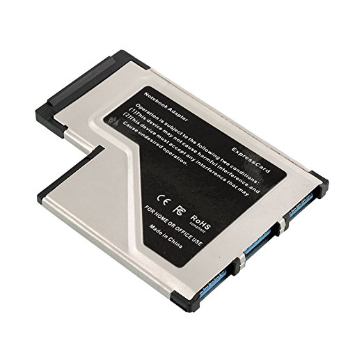 Cewaal Mingruie 54mm Express 3 Ports USB3.0 Card Adapter for Computer Laptop Desktop PC for Computer Laptop Desktop PC