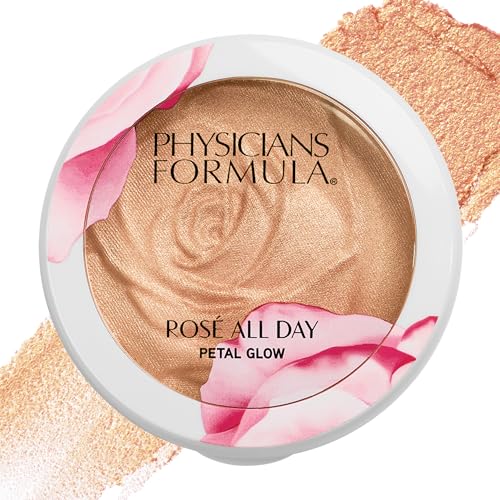 Physicians Formula Rosé All Day Highlighter Blush Face Powder Shimmer Petal Glo…