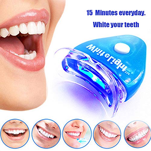 Health Care Teeth White Vegan Teeth Zero Peroxide Whitening Device Compact Portable LED Light Teeth Whitening Kit Non Sensitive
