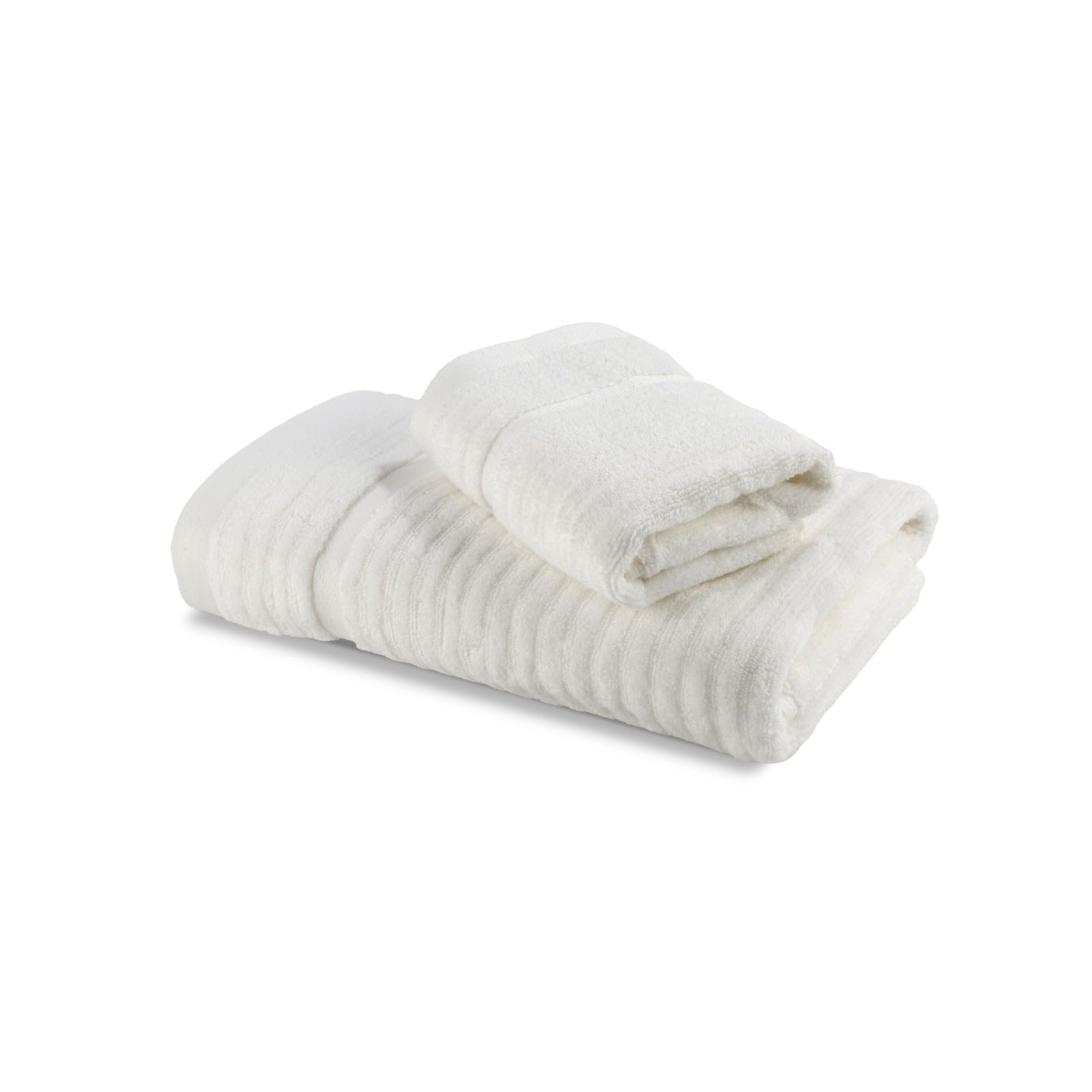 Caleffi Stripe Guest Towel, Cotton, Cream, Standard, 73856