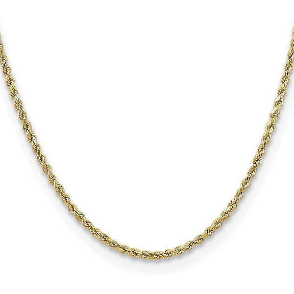 Amazon.com: Real 14kt Yellow Gold 7mm Flat Figaro Chain; 24