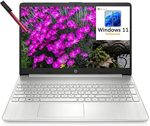 [Windows 11 Pro] HP 15 15.6" Touchscreen Business Laptop Computer, Octa-Core AMD Ryzen 7 5700U 