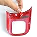 Hooke Road Red Steering Wheel Cover Trim for 2011-2018 Jeep JK Wrangler & Unlimited & Compass & Patriot - 3PCS/Set
