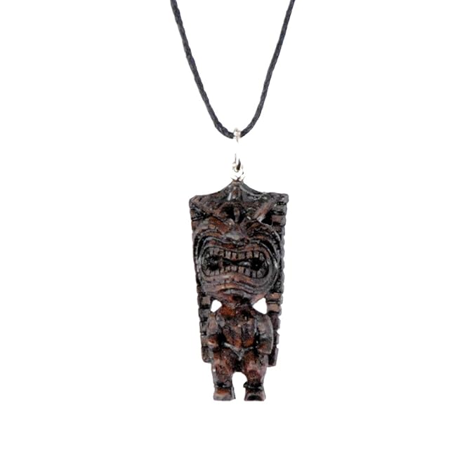 Hawaiian Luau Tiki God Necklace Pendant Necklaces Jewelry