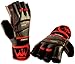 Crown Gear Weightlifting Gloves for Gym Fitness Crossfit Bodybuilding - Workout Weight Lifting Gloves for Men & Women - Dominator Leather Crossfit Training Gloves Wrist Support Wraps (L)