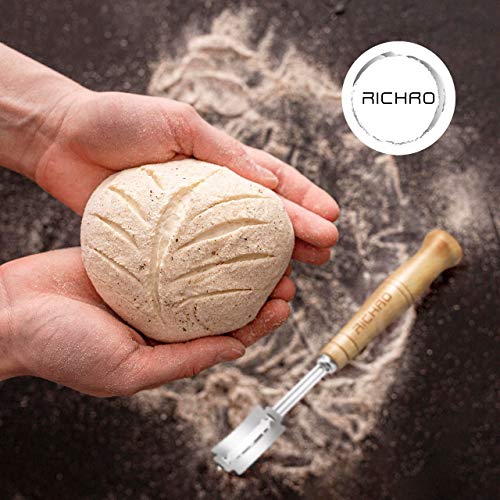 Richro Premium Bread Lame Cutter Bakers Scoring Knife Slashing Tool