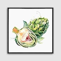Framed Canvas Wall Art Vegetables Theme Design Canvas Prints Home Artwork Decoration for Living Room,Bedroom - 16x16 inches