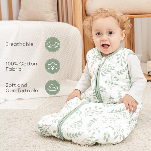 Yoofoss Baby Sleep Sack 06 Months, TOG 2.5 Baby Wearable Blanket with