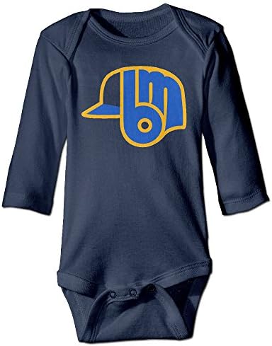ASHIN Milwauke Brewer For 6-24 Months Infant Romper Playsuit 6 M Navy