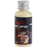 GloomGlo Makeup Liquid Latex SFX Halloween Latex Makeup (30ml) | for fake skin aging wrinkles &amp; wound prosthetics ideal SFX makeup for zombie devil cosplay, stage shows and haunted houses.