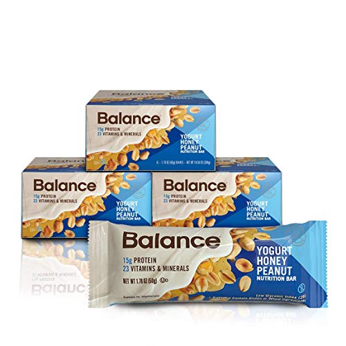 Balance Bar, Healthy Protein Snacks, Yogurt Honey Peanut, With Vitamin A, Vitamin C, Vitamin D