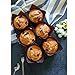 SUBANG 180 Pieces Tulip Cupcake Liner Baking Cups Muffin Tins Treat Cups for Weddings, Birthdays, Baby Showers,Brown Natural And White