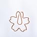 Shoppingmoon Rose Gold Flower Paper Clips Metal Card File Clips for School Office Wedding Decoration Pack 12pcs