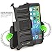 BUDDIBOX iPhone 6s Case, [HSeries] Heavy Duty Swivel Belt Clip Holster with Kickstand Maximal Protection Case for Apple iPhone 6 and 6s, (Black)
