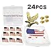 24 Pack American Flag Lapel Pins -USA Metal Enamel Waving Flag Pins US Patriotic Badge