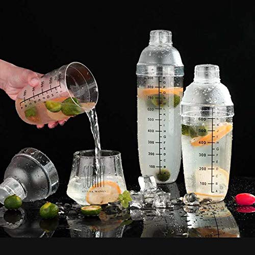 Cocktail-Shaker, transparenter Getränke-Shaker, Kunststoff-Bar-Set, 940 ml – Bild 6