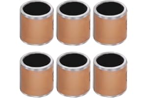 Jutagoss 6Pcs Sleeve Bearings, 6mm ID x 8mm OD x 8mm Length Plain Bearings Wrapped Oilless Bushings, Carbon Steel Cast Copper Sleeve Bearing for Electrical Equipment