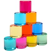 tickit Gem Circles | Set of 10 Rainbow Acrylic Accessories | Light Table Toys for Kids | Colorful Stacking Pebbles